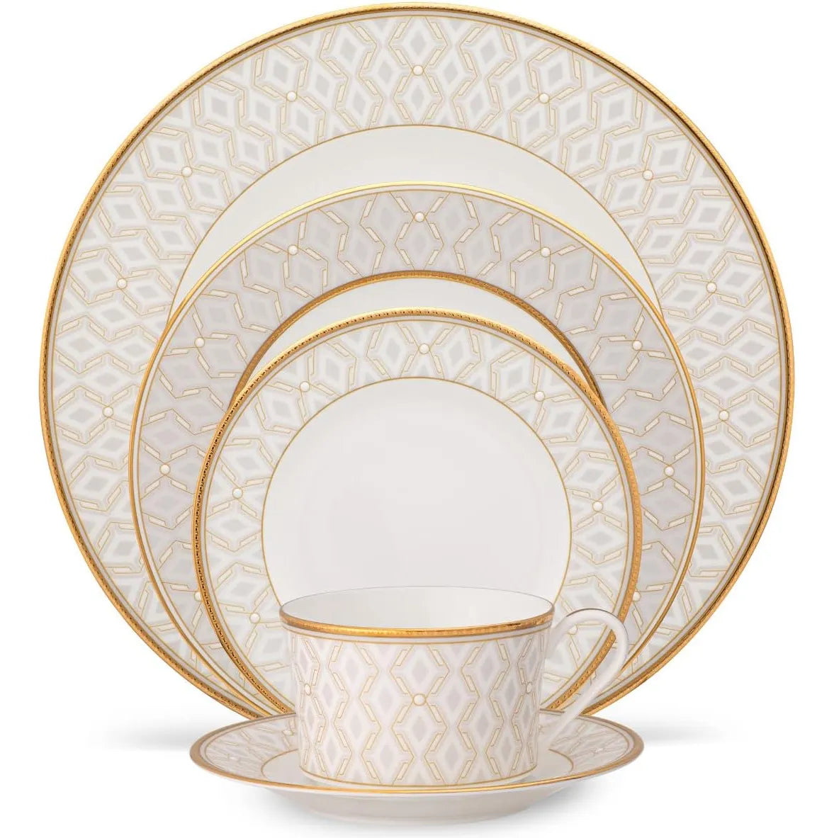 Aparelho de Jantar Chanel – 60 peças (com Brinde) | Serve 06 Pessoas