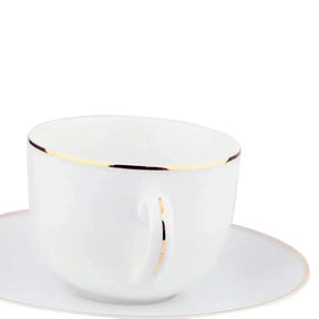 Aparelho de Jantar  White Gold  – (com Brinde) | Serve 06 Pessoas